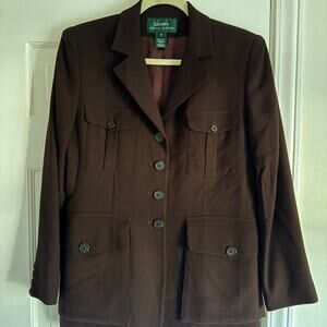 VTG Lauren ralph lauren brown military equestiran riding jacket 6